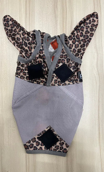 PHT MagnaCu Fly Mask with Ears Small / Leopard with Black Squares Horse Therapy