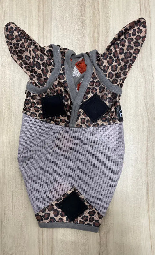PHT MagnaCu Fly Mask with Ears Small / Leopard with Black Squares Horse Therapy