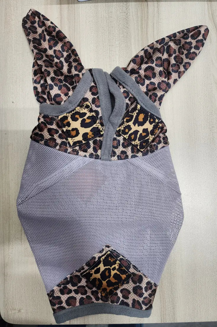 PHT MagnaCu Fly Mask with Ears Small / Leopard with Leopard Squares Horse Therapy
