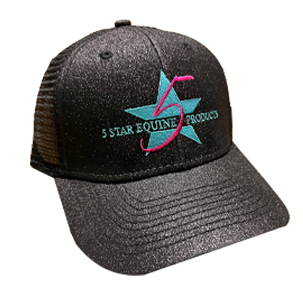 5 Star Glitter Logo Cap