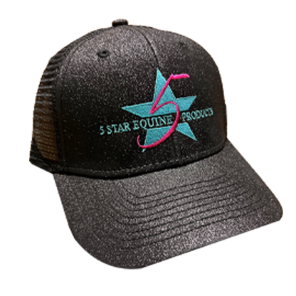 5 Star Glitter Logo Cap