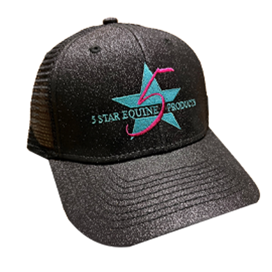 5 Star Glitter Logo Cap