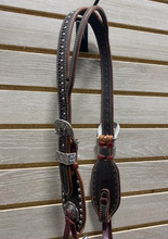 Load image into Gallery viewer, Performance Pony Tack Set - Chocolate Snowflake with Dots &amp; Bloodknots
