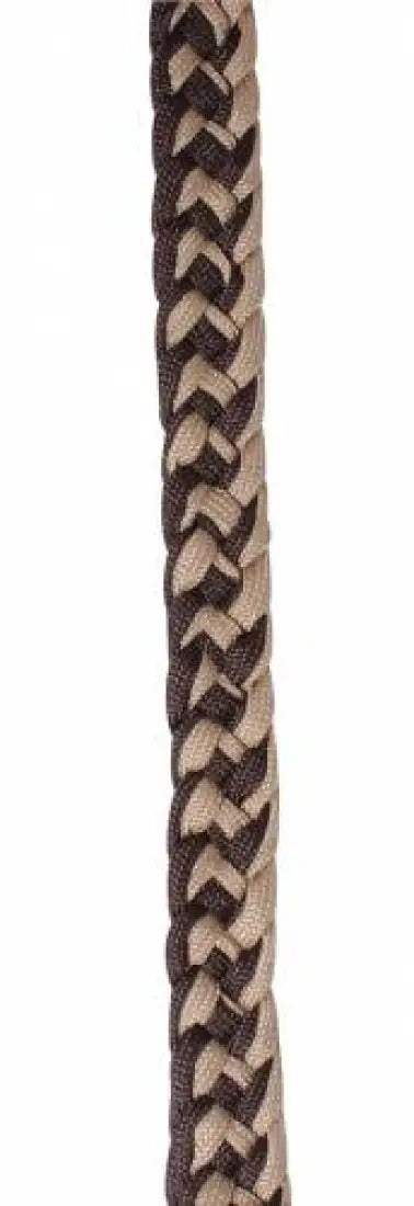 Professional’s Choice Braided Barrel Reins Chocolate/Tan / 1’’ / 7.5’ Reins