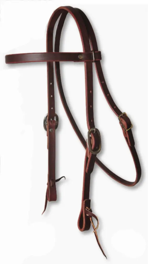 Professional’s Choice Browband Headstall - Pony & Cob Pony / Burgundy Latigo / Browband Headstall Headstall
