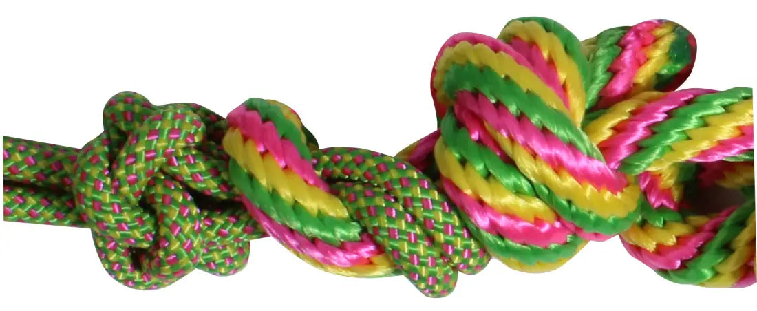 Professional’s Choice Halter with 10’ Lead Lime Green/Pink Halter