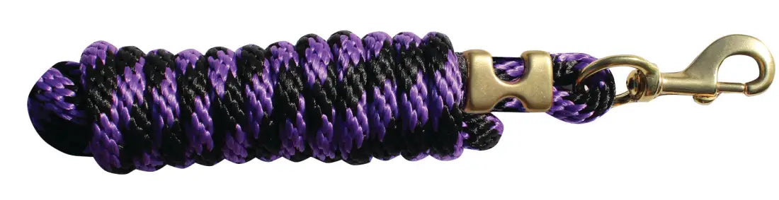 Professional’s Choice Poly Lead Rope 10’ Black/Purple Halter