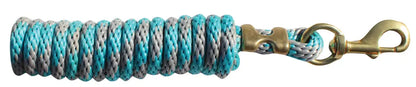 Professional’s Choice Poly Lead Rope 10’ Charcoal/Turquoise Halter