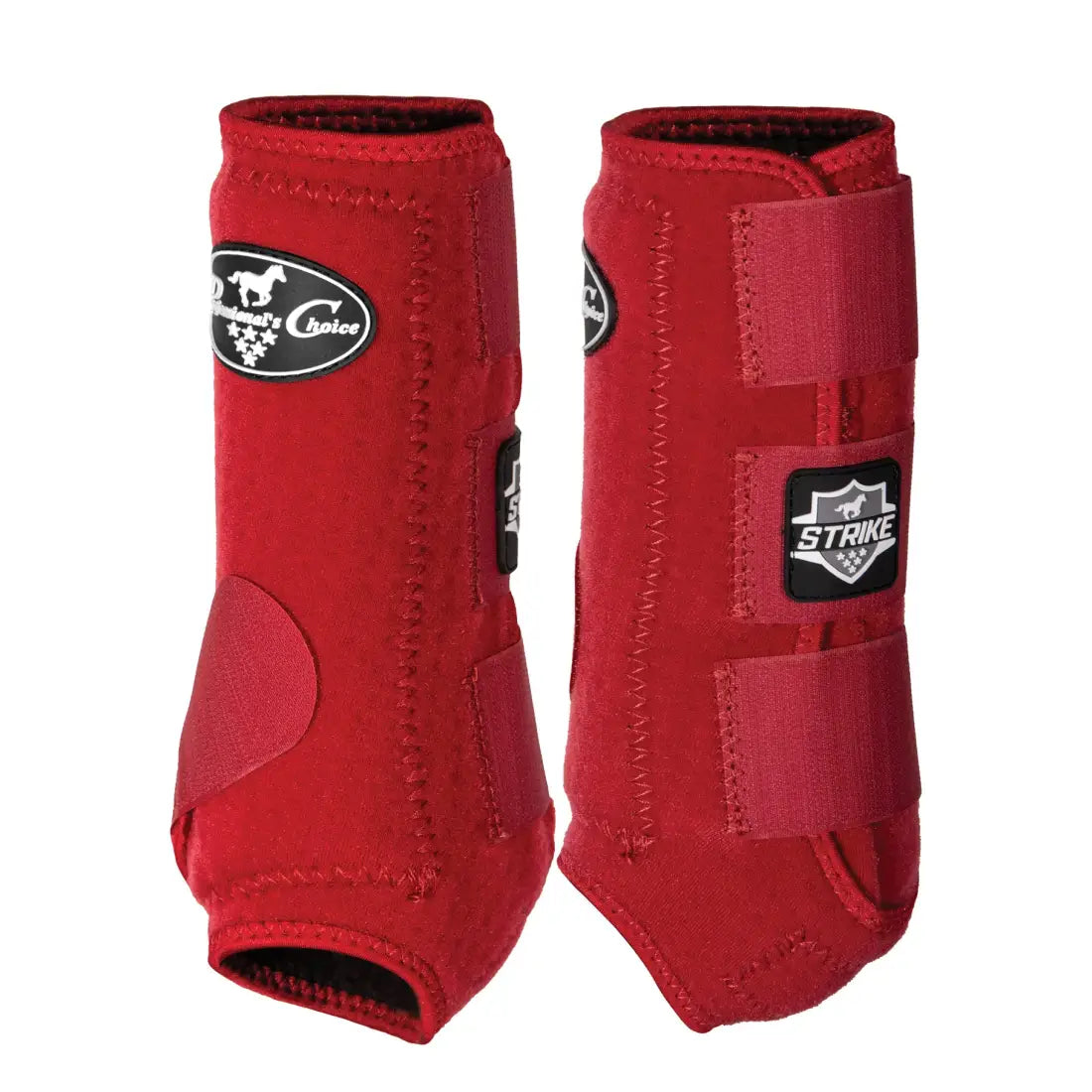 Professional’s Choice Strike Sports Medicine Boot - 2-Pack Fronts Solid Color Crimson Red / Medium Sport Boots