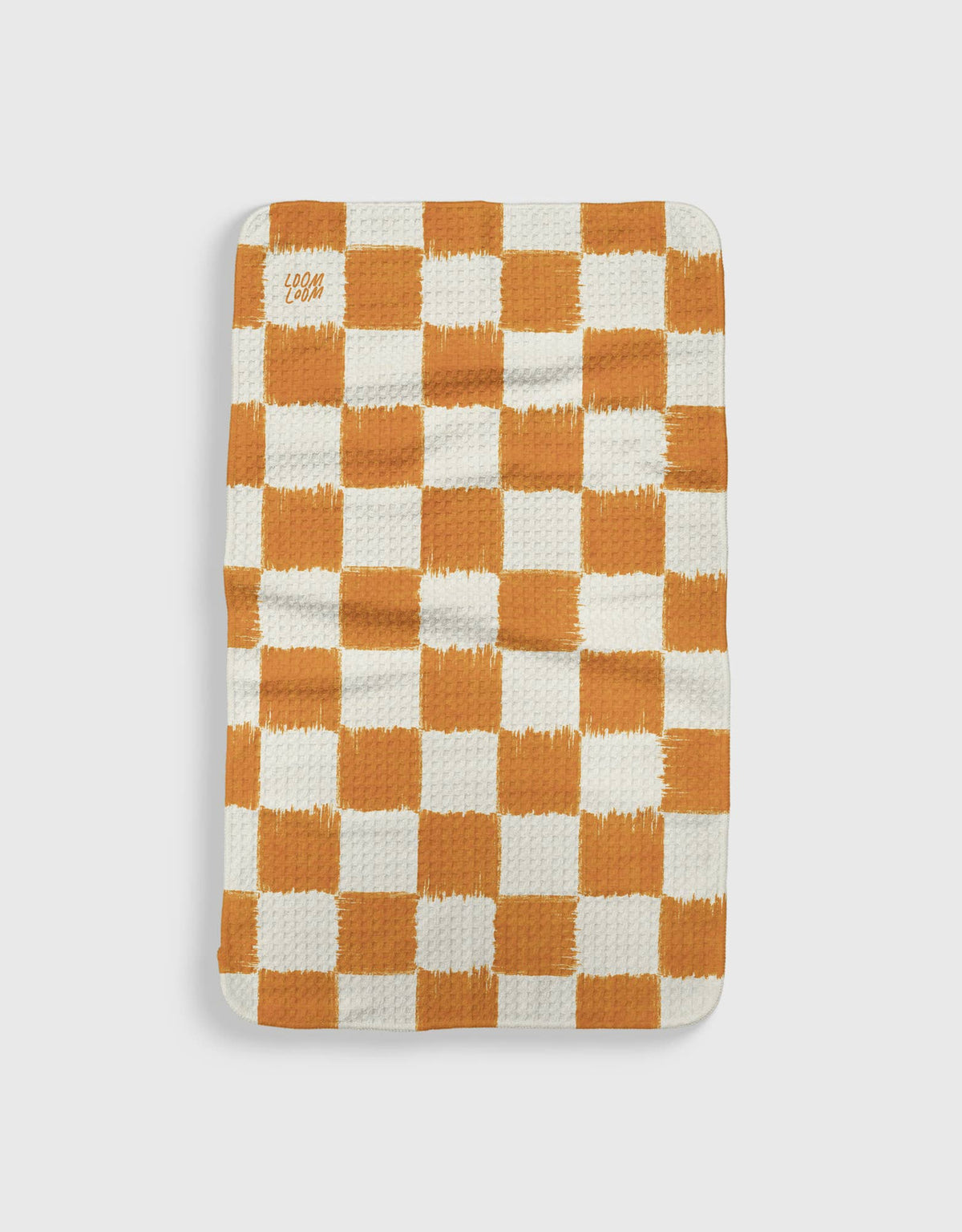Pumpkin Checker- Loom Loom Kitchen Tea Towel