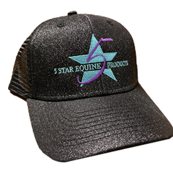5 Star Glitter Logo Cap