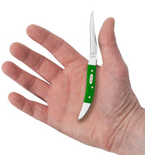 Load image into Gallery viewer, Case Green Synthetic Smooth Small Texas Knife
