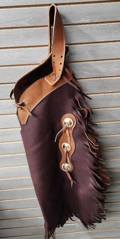 Richland Yellowstone Adult Leather Chinks- Long 2 Chaps/Chinks