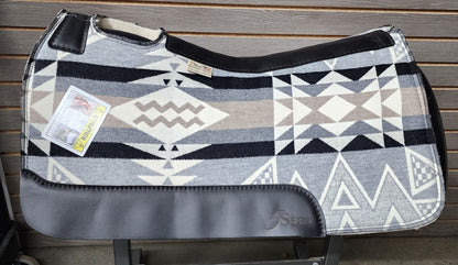 5 Star Diamond Ridge White Signature Top Saddle Pad (Made with Real Pendleton Fabric)