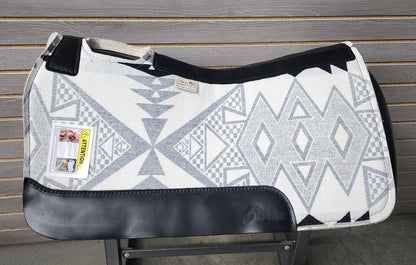 5 Star Diamond Ridge White Signature Top Saddle Pad (Made with Real Pendleton Fabric)