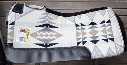 5 Star Diamond Ridge White Signature Top Saddle Pad (Made with Real Pendleton Fabric)