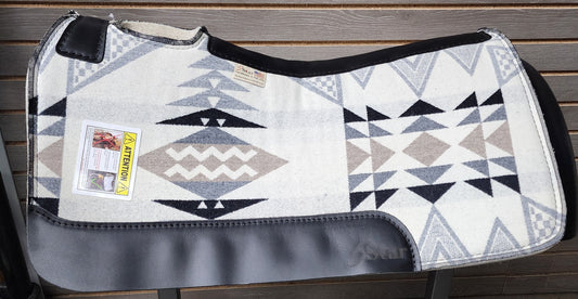 5 Star Diamond Ridge White Signature Top Saddle Pad (Made with Real Pendleton Fabric)