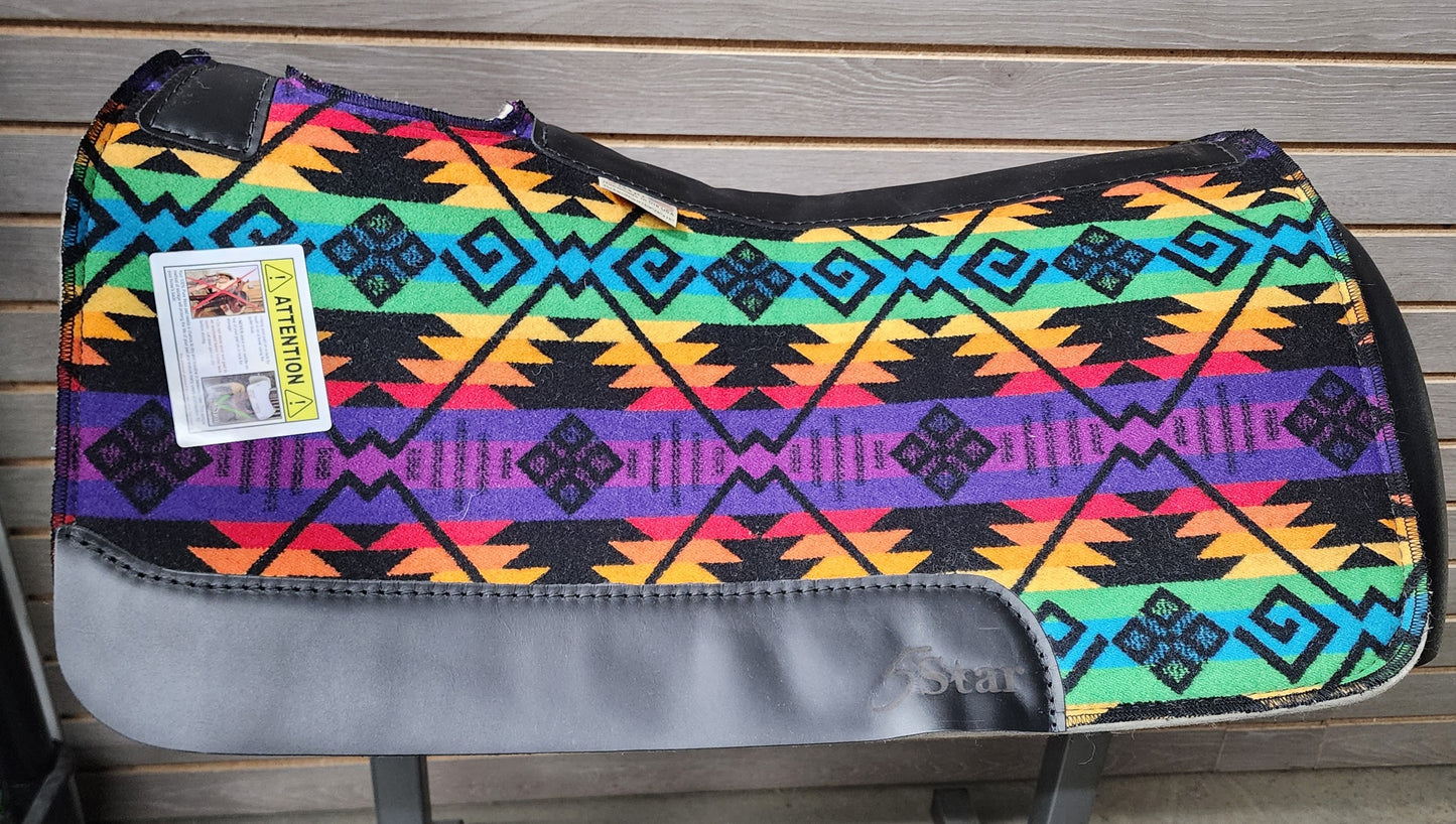 5 Star Coyote Butte Bright Signature Top Saddle Pad (Made with Real Pendleton Fabric)