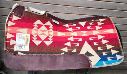 5 Star Big Thunder Scarlet Signature Top Saddle Pad (Made with Real Pendleton Fabric)