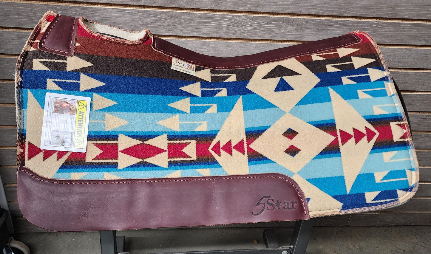 5 Star Big Thunder Scarlet Signature Top Saddle Pad (Made with Real Pendleton Fabric)