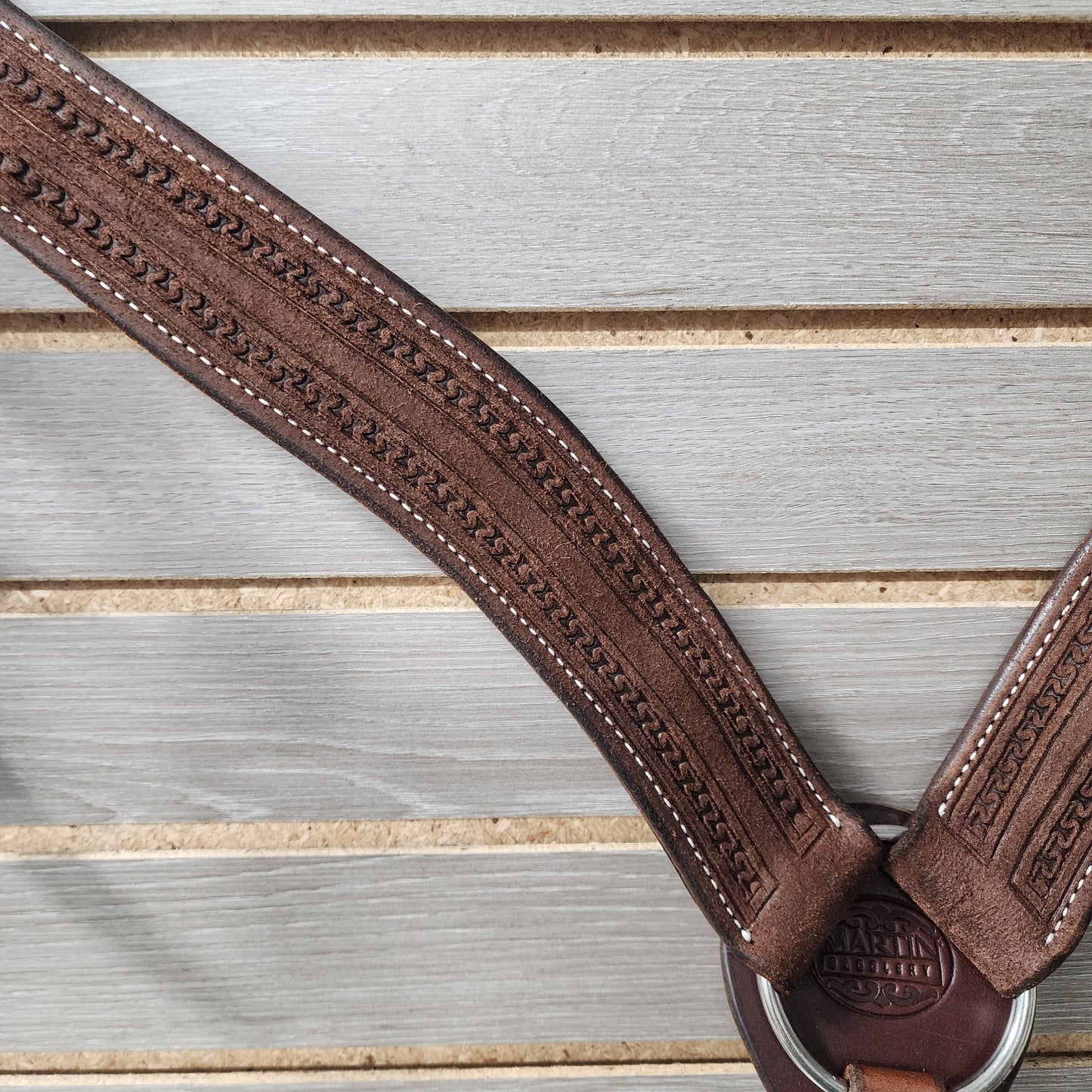 Martin Breastcollar Chocolate San Carlos Border - 2"