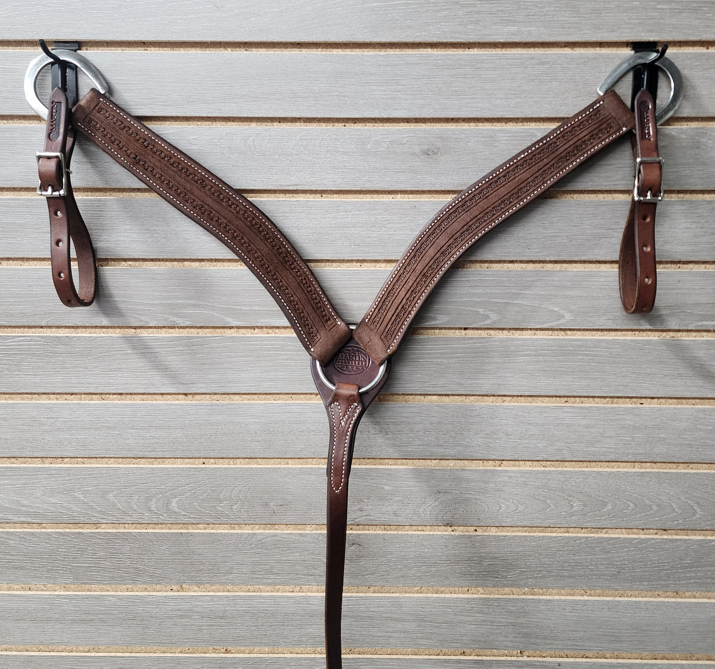 Martin Breastcollar Chocolate San Carlos Border - 2"