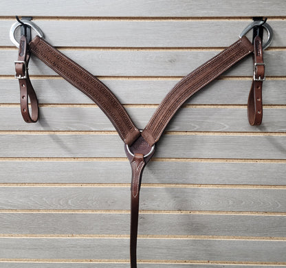 Martin Breastcollar Chocolate San Carlos Border - 2"