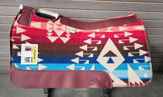 5 Star Big Thunder Scarlet Signature Top Saddle Pad (Made with Real Pendleton Fabric)