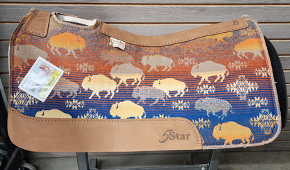 5 Star Land of the Buffalo Signature Top Saddle Pad (Made with Real Pendleton Fabric)