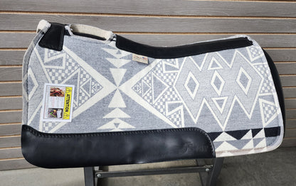 5 Star Diamond Ridge White Signature Top Saddle Pad (Made with Real Pendleton Fabric)