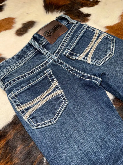 Rock & Roll Boy’s Hooey Roper Stitch Reflex Bootcut Jean 4R Boy’s Bottoms