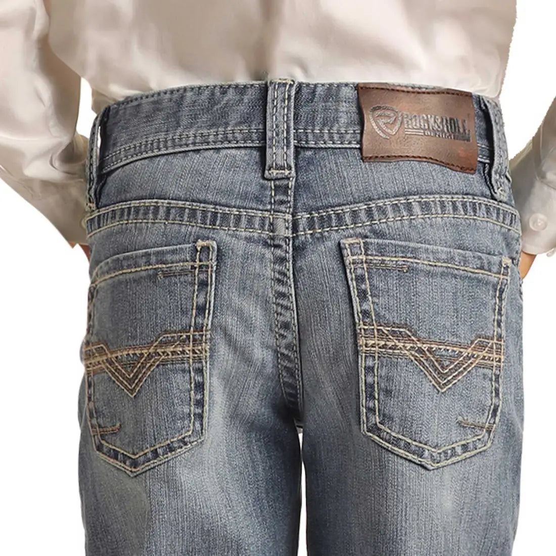 Rock & Roll Boy’s Ivory Thread Light Vin Jean 4S Boy’s Bottoms