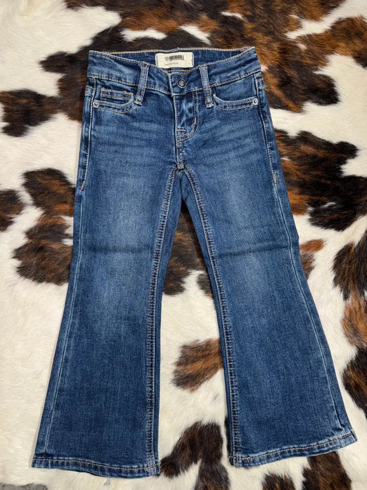 Rock & Roll Girl’s Medium Wash Boot Stitch Bootcut Jean Girl’s Bottoms