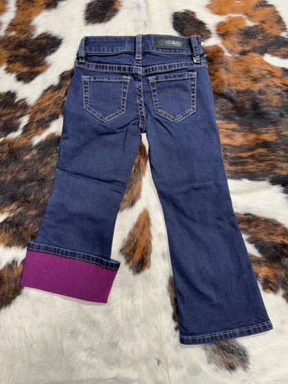 Rock & Roll Girl’s Pink Inside Bootcut Jean 4 Girl’s Bottoms