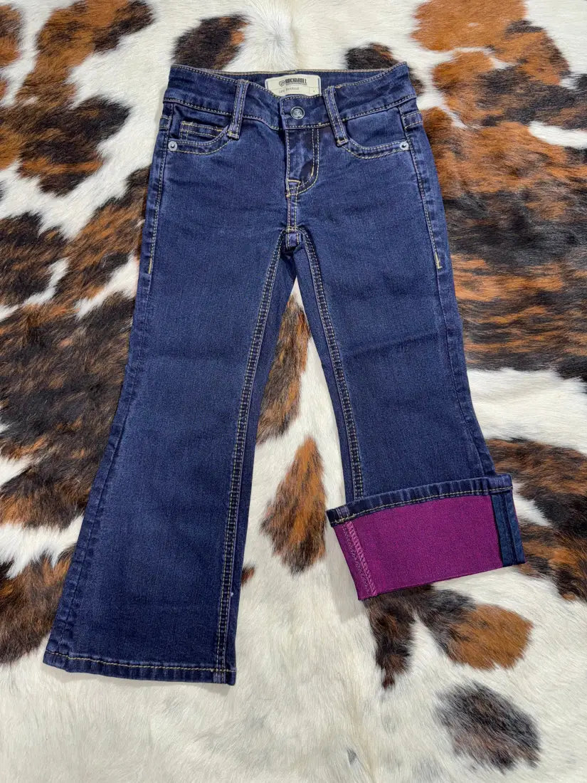 Rock & Roll Girl’s Pink Inside Bootcut Jean Girl’s Bottoms