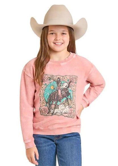 Rock & Roll Girl’s Rose Graphic Pullover Girl’s Pullover