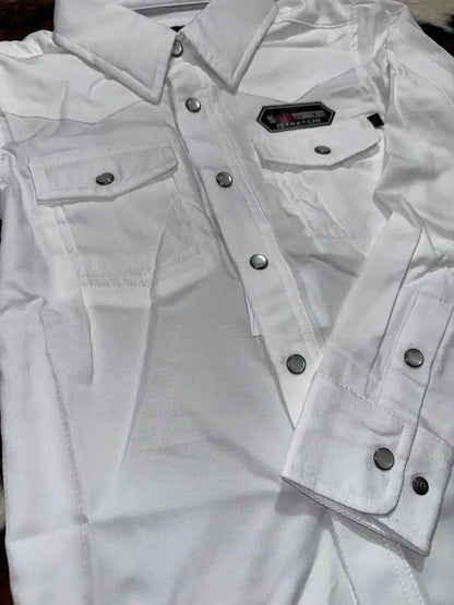 Rock & Roll Girl’s TEK Solid Western Shirt Girl’s Western