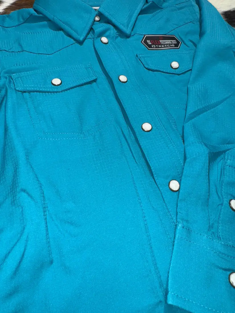 Rock & Roll Girl’s TEK Solid Western Shirt Girl’s Western