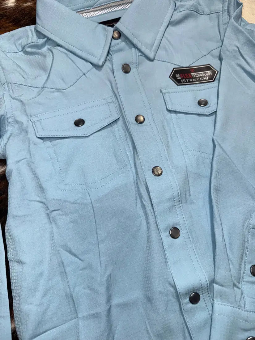 Rock & Roll Girl’s TEK Solid Western Shirt Girl’s Western