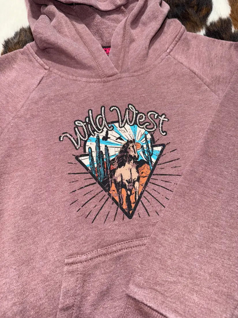 Rock & Roll Girl’s ’Wild West’ Hoodie Girl’s Pullover