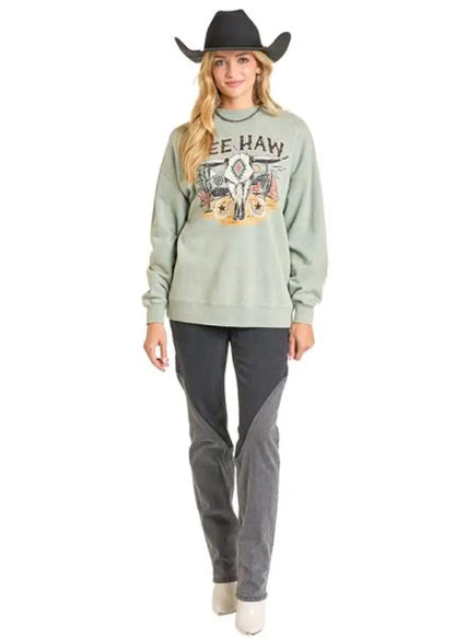 Rock & Roll Women’s YeeHaw Pullover Women’s Pullover