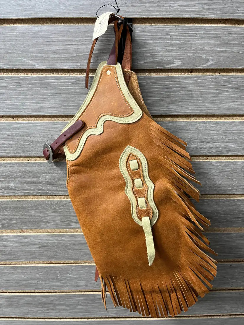 Rockin’ Y Kid Leather Chinks Beige/Tan Chaps/Chinks