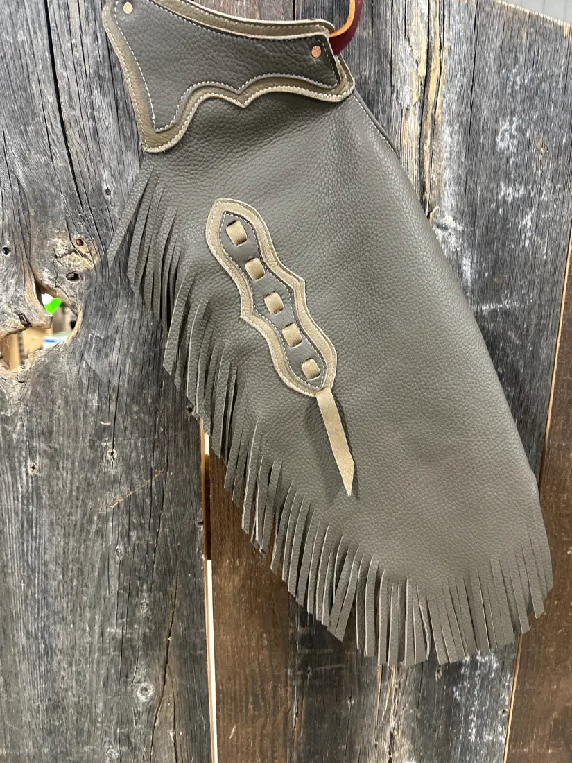 Rockin’ Y Youth Leather Chinks Chocolate/Mocha Chaps/Chinks