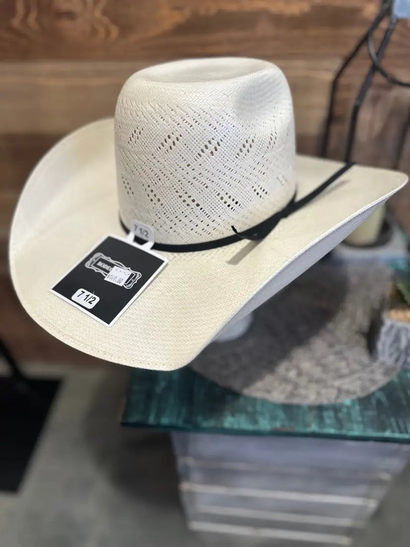 Rodeo King Arrow Straw Hat - 4 1/2 Brim Cowboy Hat