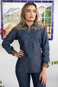 Ariat Women's Layla Rose Rodeo Quincy Denim Western Shirt