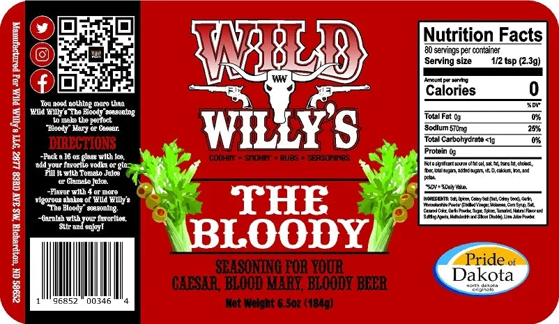 Wild Willy's "The Bloody" Seasoning