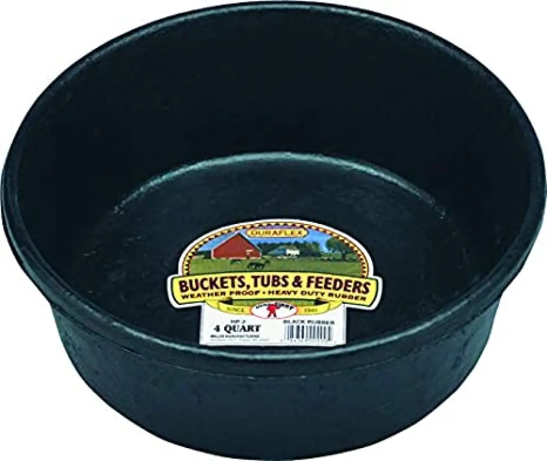 Rubber Feed Pan 4 Quart Bucket