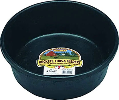 Rubber Feed Pan 4 Quart Bucket
