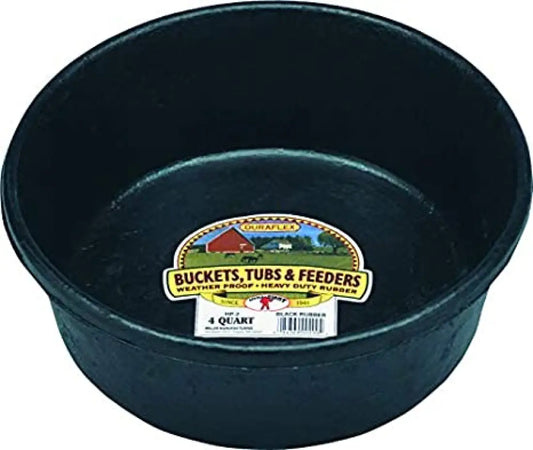 Rubber Feed Pan 4 Quart Bucket