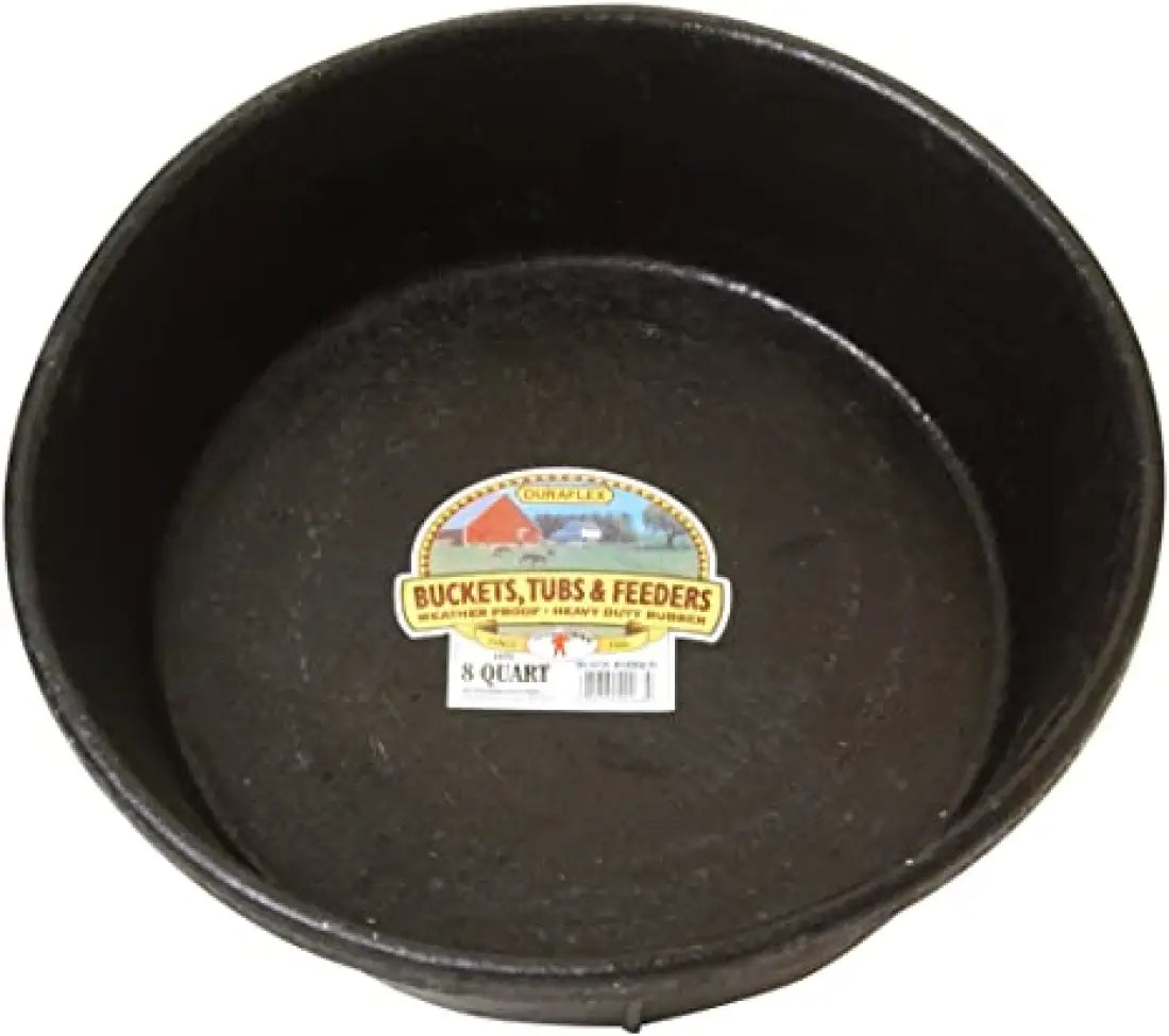 Rubber Feed Pan 8 Quart Bucket